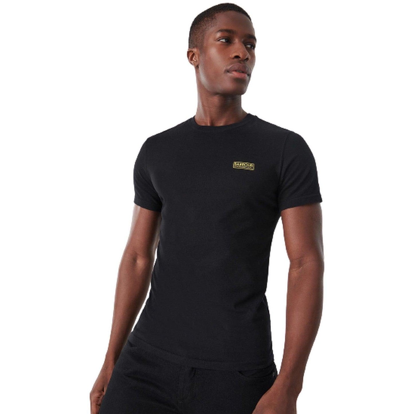 Barbour International Herren-T-Shirt – kleines Logo-T-Shirt – Schwarz