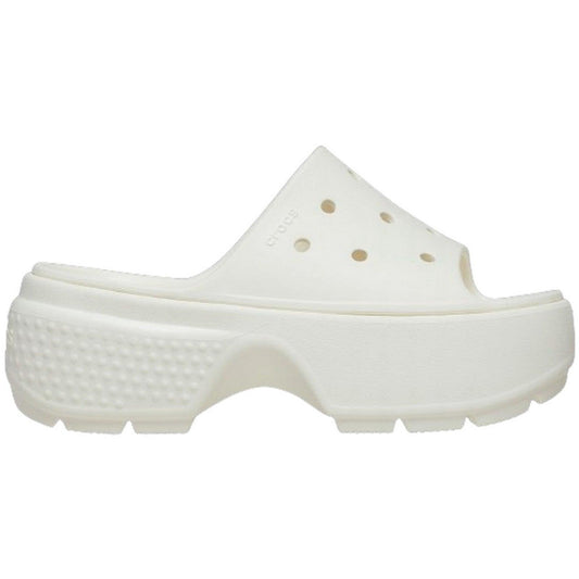 Zuecos y mules Crocs unisex - Stomp Slide W - Blanco