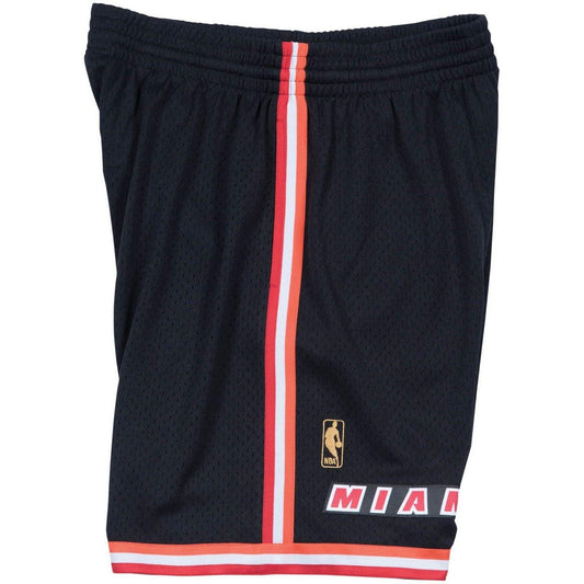 Mitchell & Ness Pantalones cortos para hombre - Pantalones cortos Swingman - Negro