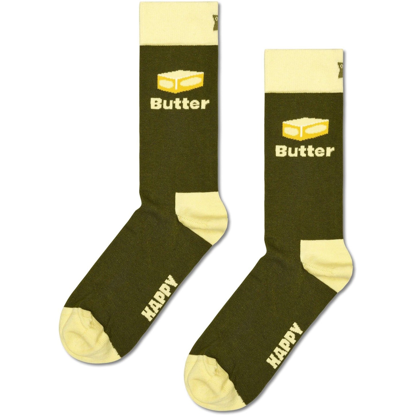 Skarpety unisex Happy - Butter Sock - Zielone