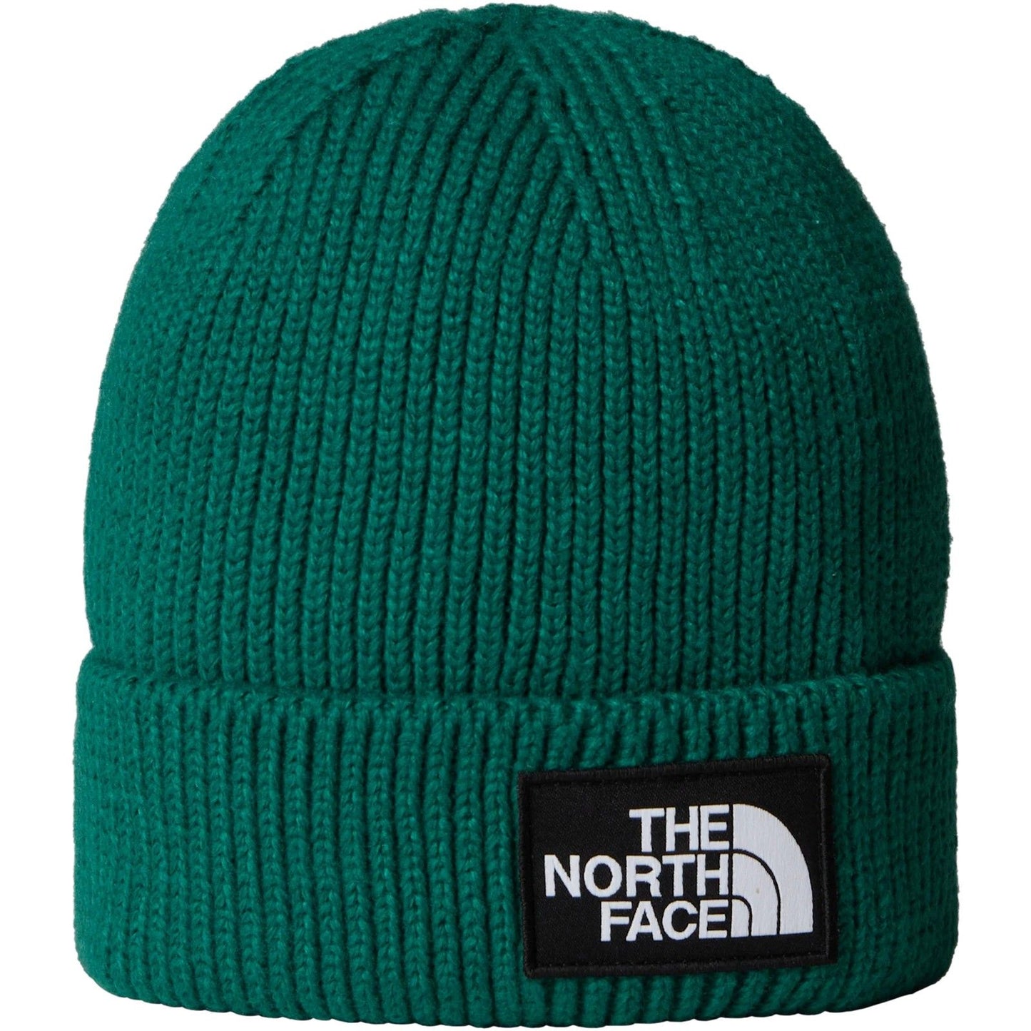 The North Face Unisex Knitted Beanies - Tnf Logo Box Cuffed Beanie - Green