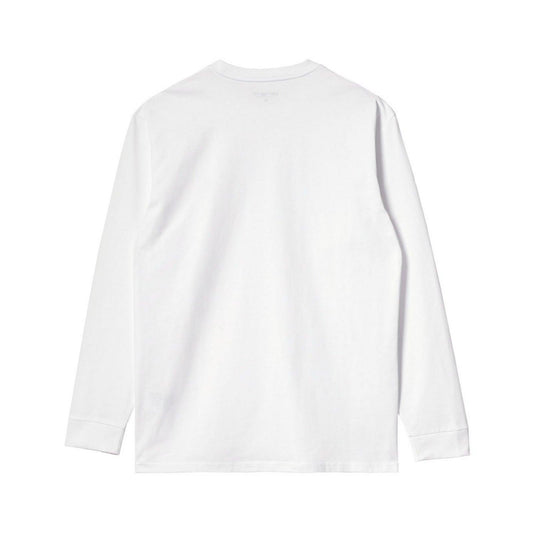 Carhartt Wip Chemises à manches longues pour hommes - L/S Chase T-Shirt - Blanc