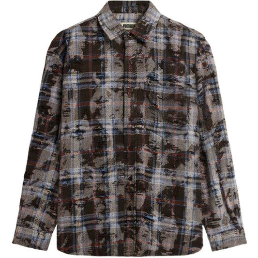 Camisas informales para hombre Woodbird - Camisa rasgada Wbjong - Marrón