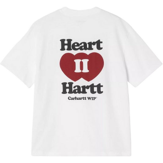 T-shirt Donna Carhartt Wip - W' S/S Heart II Hartt T-Shirt - Bianco