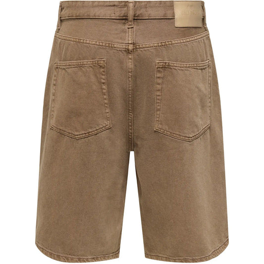 Pantaloncini Uomo Only & Sons - Onscarl Ball. Brown 6602 Tai Dnm Shorts - Marrone