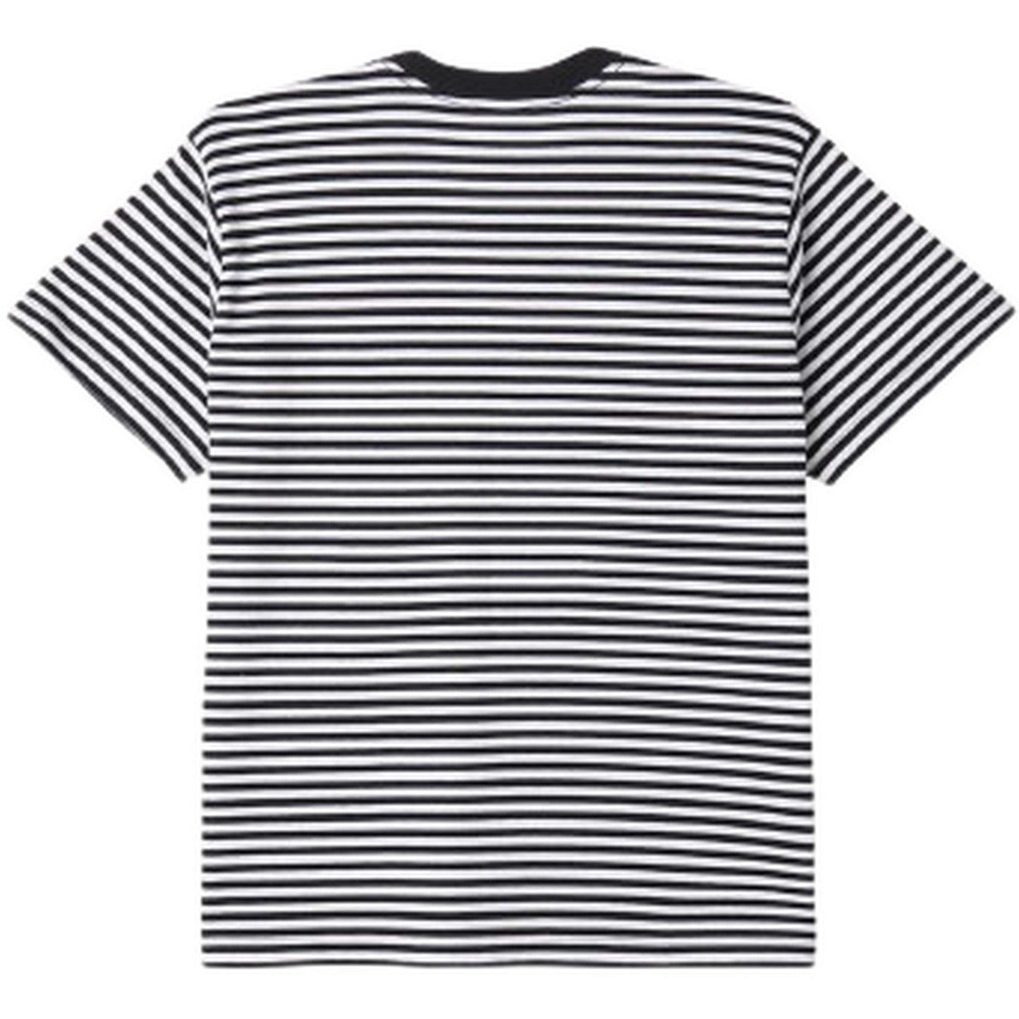T-shirt Uomo Obey - Established Works Eyes Stripe Tee Ss - Nero