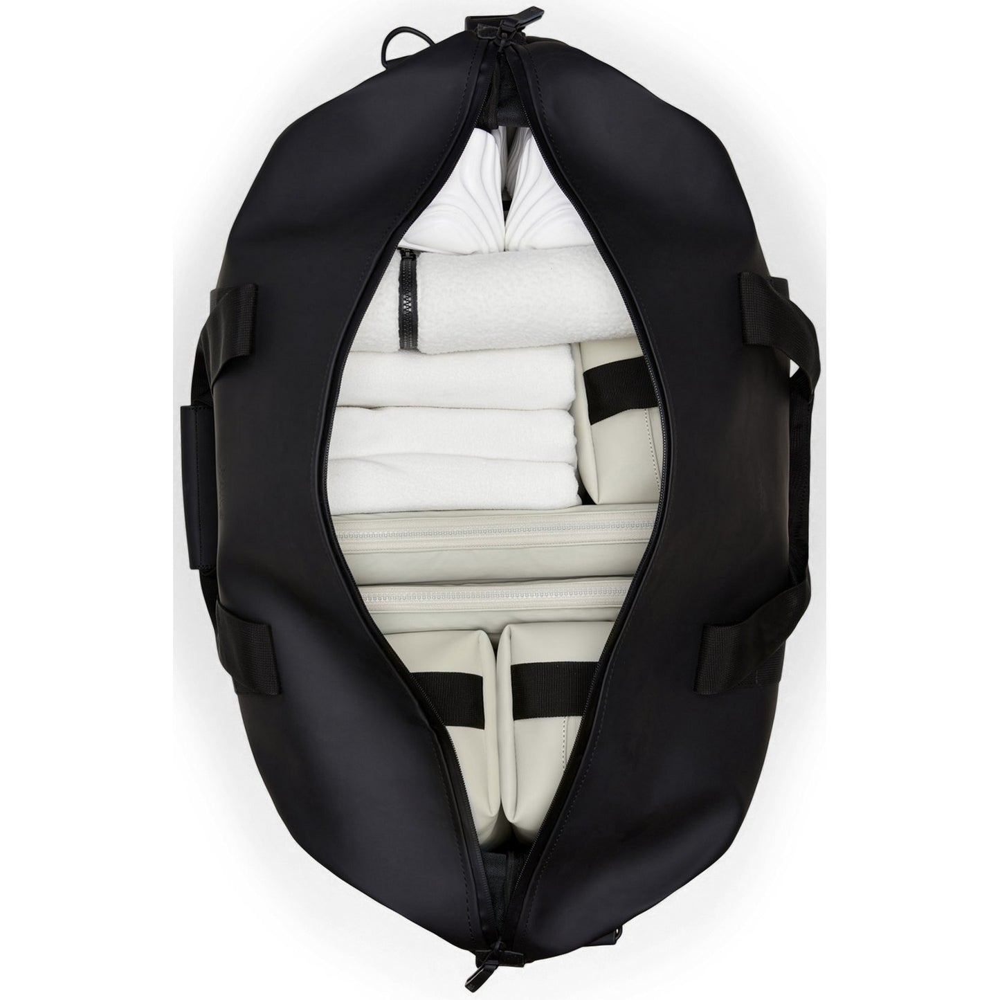 Torby na ramię unisex Rains - Hilo Weekend Bag W3 - Czarny
