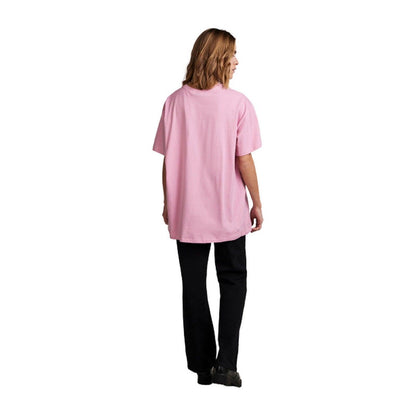 T-shirt Donna Pieces - Pcrina Ss Oversized Tee Noos Bc - Rosa