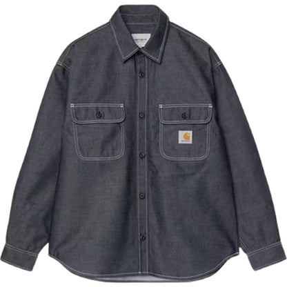 Giacche Uomo Carhartt Wip - Tigan Shirt Jac - Blu