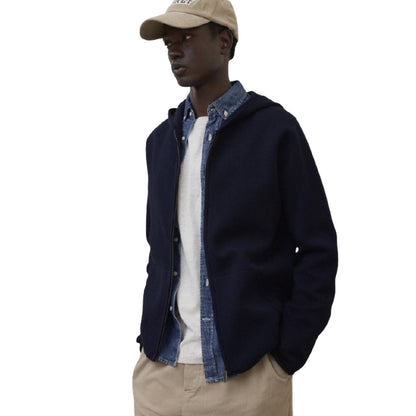 Felpe con cappuccio Uomo Ecoalf - Acacia Knit Man - Blu