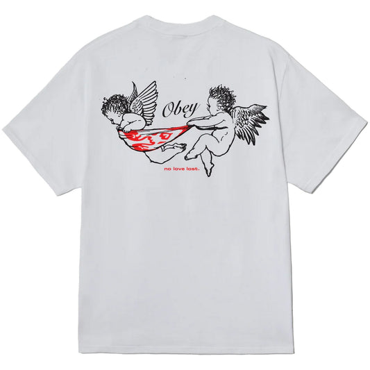 T-shirt Uomo Obey - Obey No Love Lost Tee - Bianco