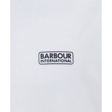Męska koszulka polo Barbour International – Essential Polo Midlayer – Biała