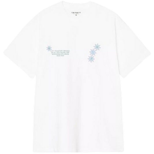 T-shirt Uomo Carhartt Wip - S/S C Trip T-Shirt - Bianco