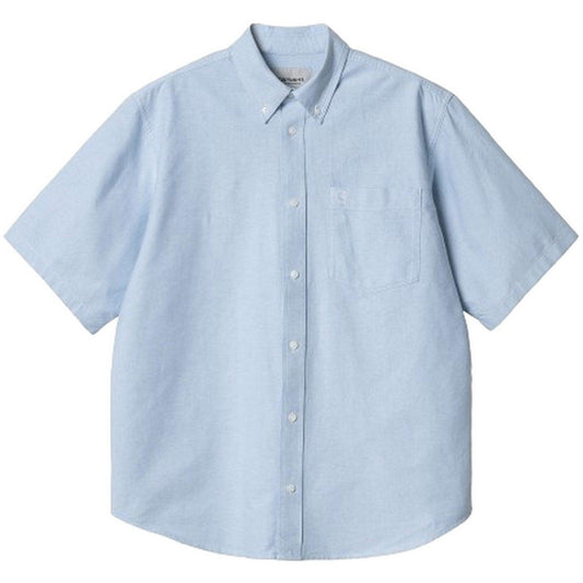 Camicie casual Uomo Carhartt Wip - S/S Braxton Shirt - Celeste