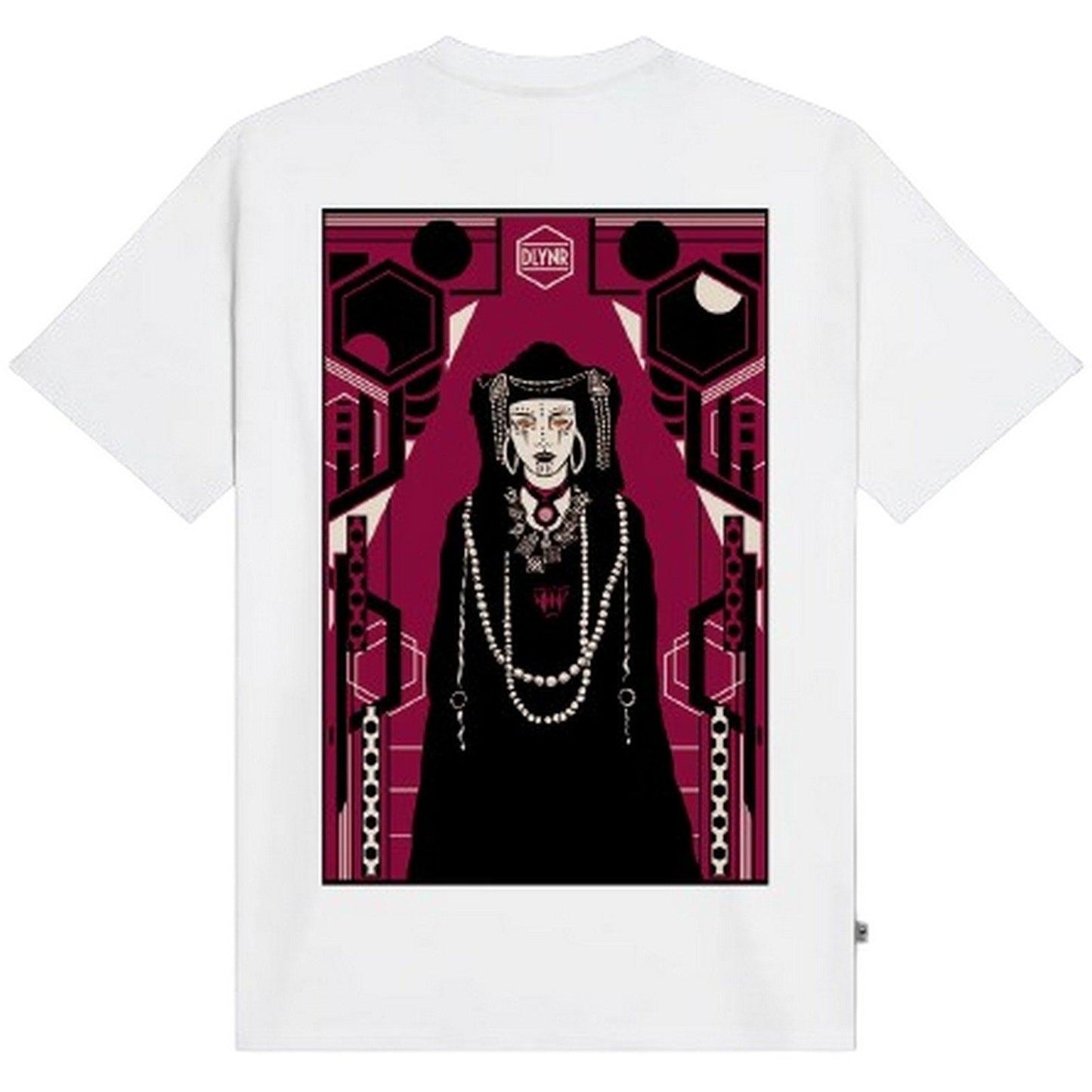 T-shirt Donna Dolly Noire - Tuareg Poster Tee - Bianco