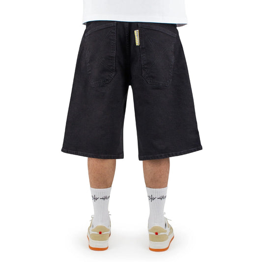 Bermuda Uomo HOMEBOY - x-tra MONSTER Denim SHORTS - Nero