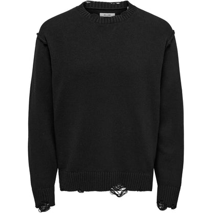 Maglioni Uomo Only & Sons - Onstune Rlx Ls Crew Neck Knit - Nero