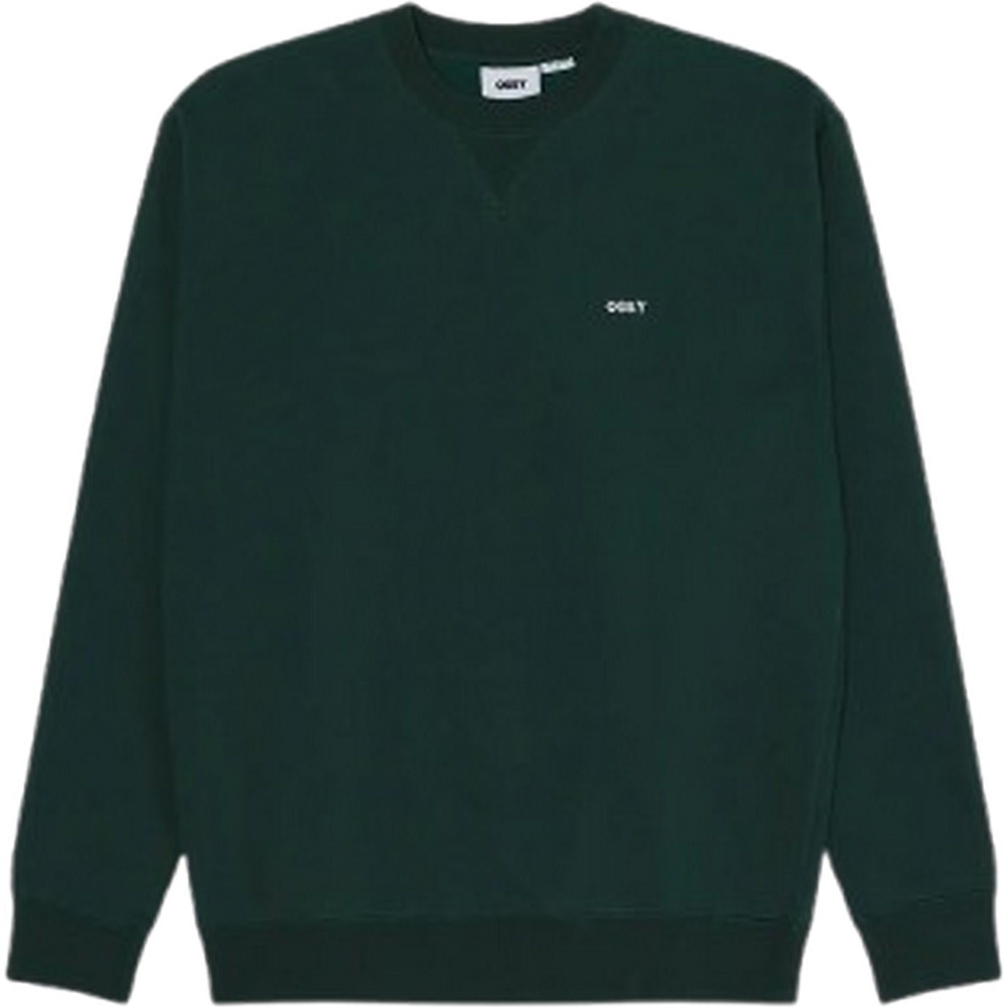 Felpe senza cappuccio Uomo Obey - Established Works Bold Crew Ii Fleece - Verde