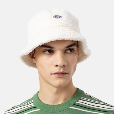 Dickies Chapeaux Bob Unisexe - Red Chute Bucket - Blanc