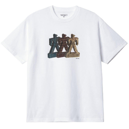 T-shirt Uomo Carhartt Wip - S/S Built T-Shirt - Bianco