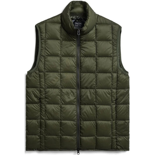 Gilet Unisex Taion - Hi Neck W-Zip Down Vest - Verde