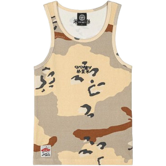Canotte Uomo Grmy - Concreat Jungle All Over Print Waffle Fitted Tank - Camouflage