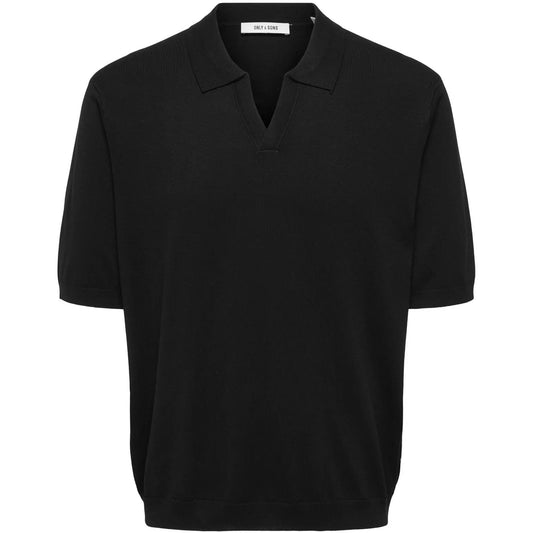 Maglie a manica lunga Uomo Only & Sons - Onswyler Life Rlx 12 Ss Split Knit Noos - Nero