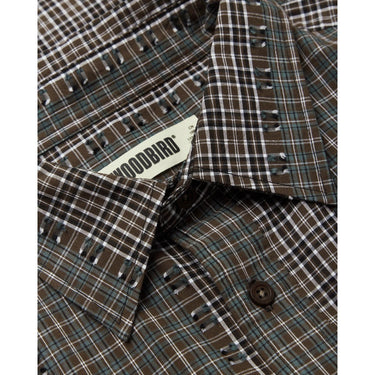 Camicie casual Uomo Woodbird - WBBuzo Woma Check Shirt - Marrone