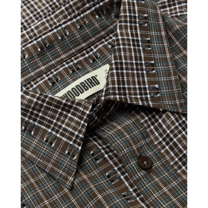 Camicie casual Uomo Woodbird - WBBuzo Woma Check Shirt - Marrone