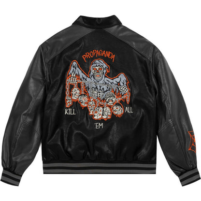 Giubbotti Uomo Propaganda - Varsity Jacket Semboy - Nero