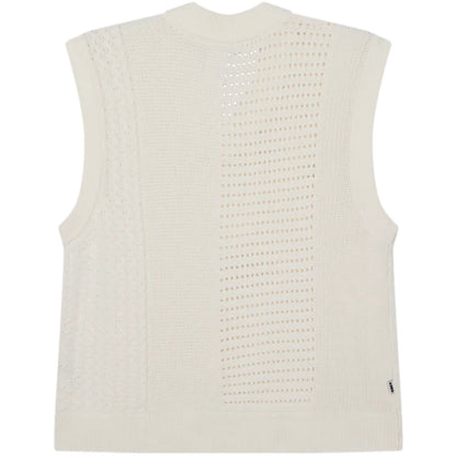 Gilet Uomo Obey - Garret Sweater Vest - Bianco