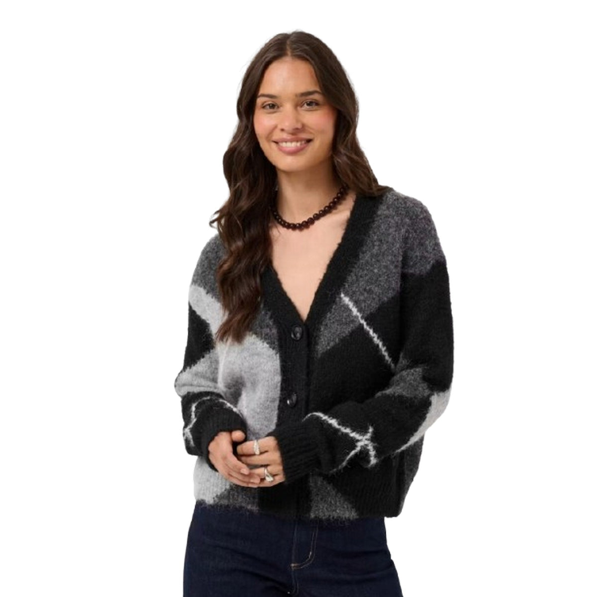 Cardigan Donna Kaffe - KAgrith Cardigan - Grigio