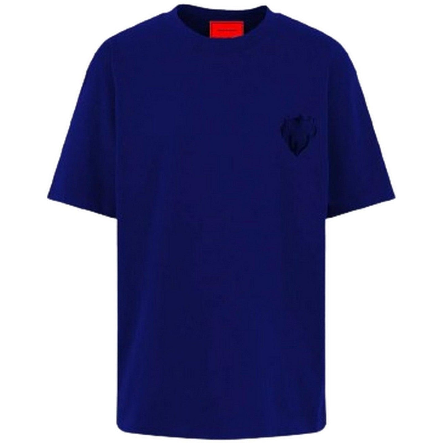 T-shirt Uomo Vision of Super - Blue T-Shirt With Blue Embroidered Logo - Blu