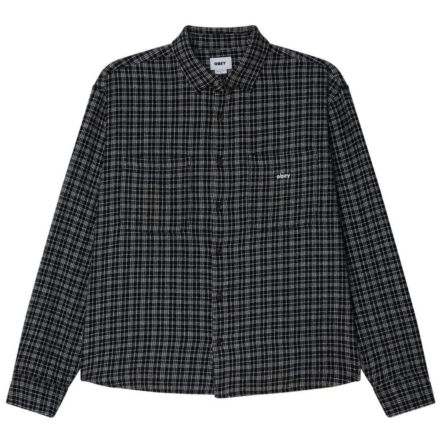 Camicie casual Uomo Obey - Bigwig Rick Woven - Nero