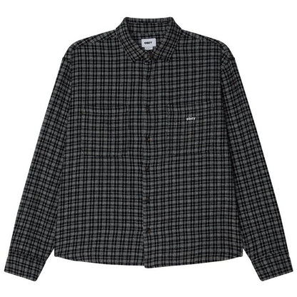 Camicie casual Uomo Obey - Bigwig Rick Woven - Nero