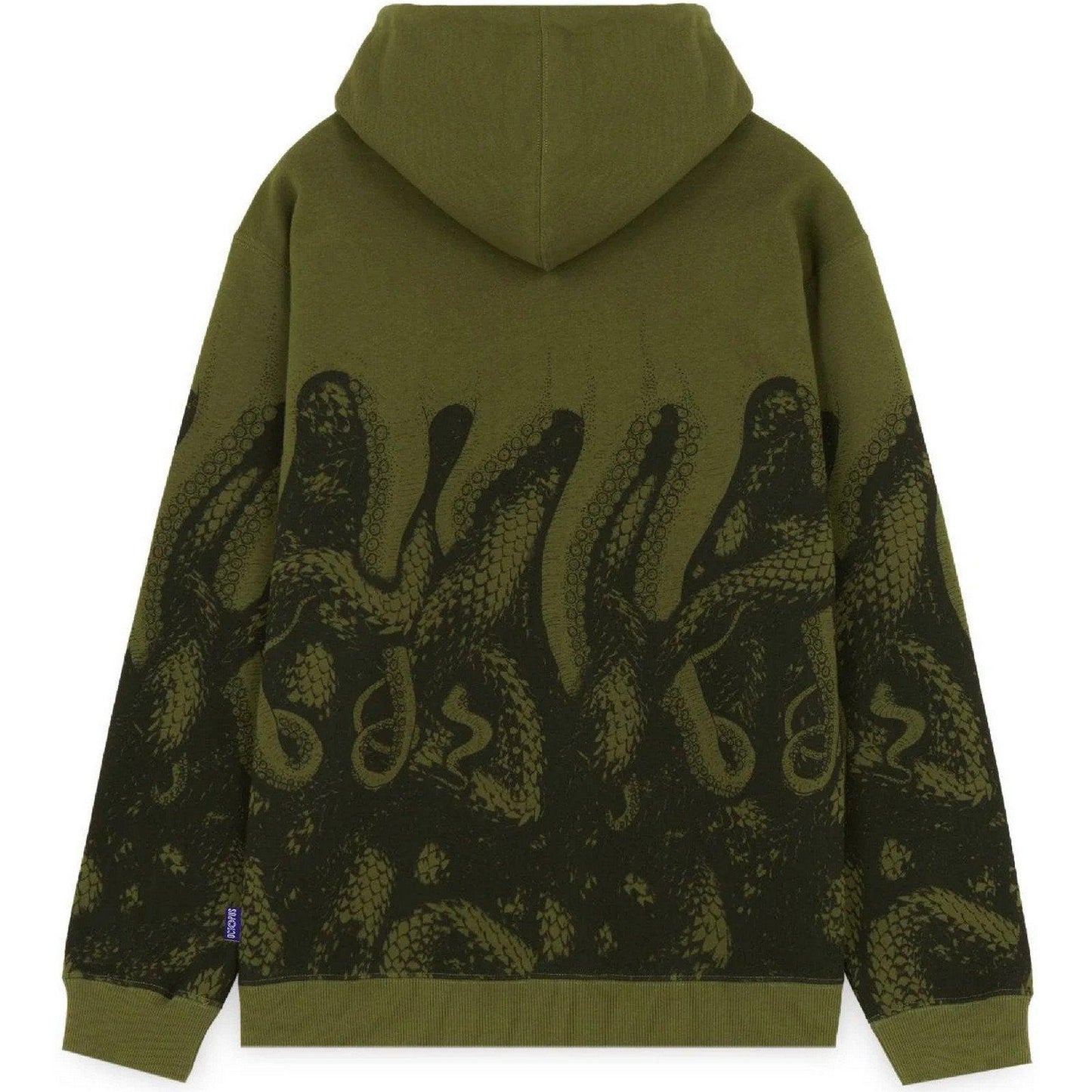 Felpe con cappuccio Uomo Octopus - Octopus Snakes Hoodie - Verde