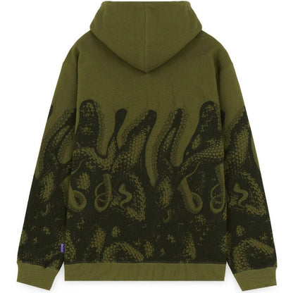 Felpe con cappuccio Uomo Octopus - Octopus Snakes Hoodie - Verde