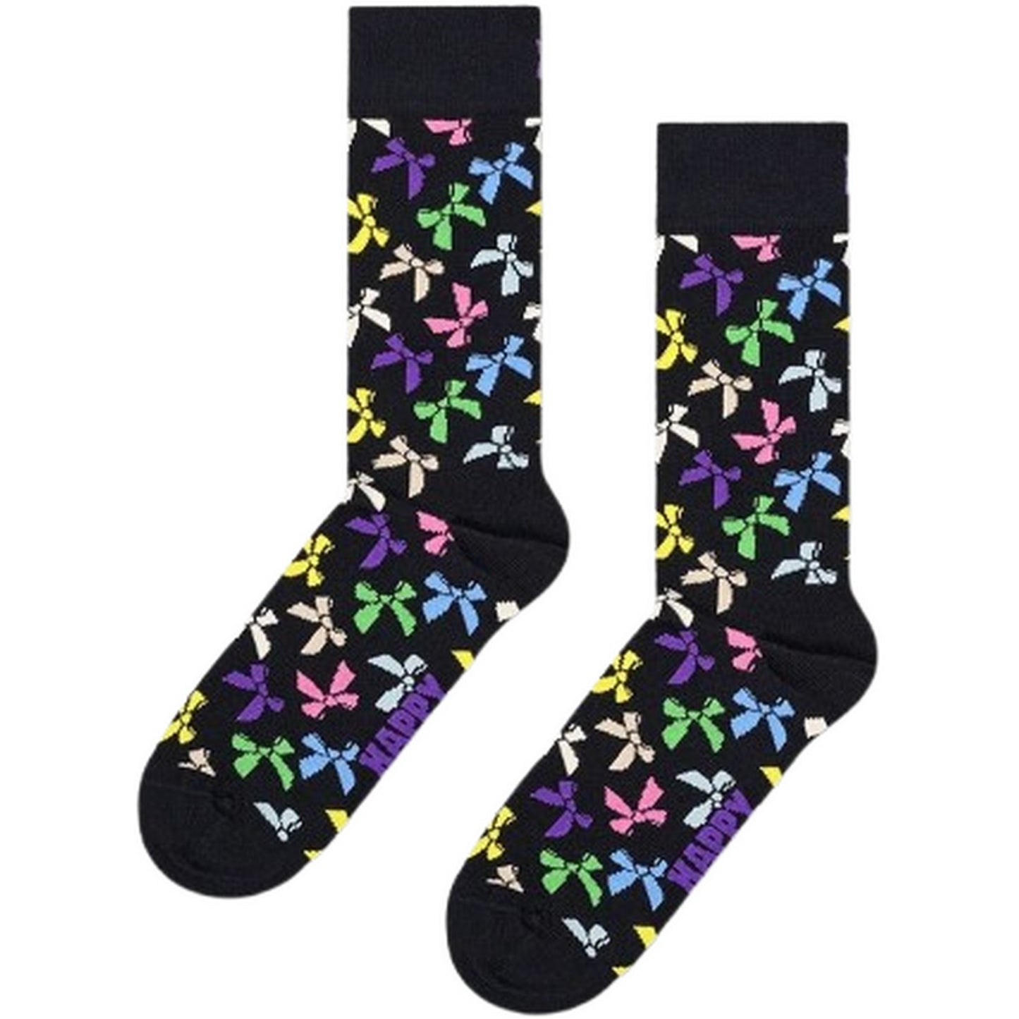 Calze Unisex Happy Socks - Bow Sock - Nero