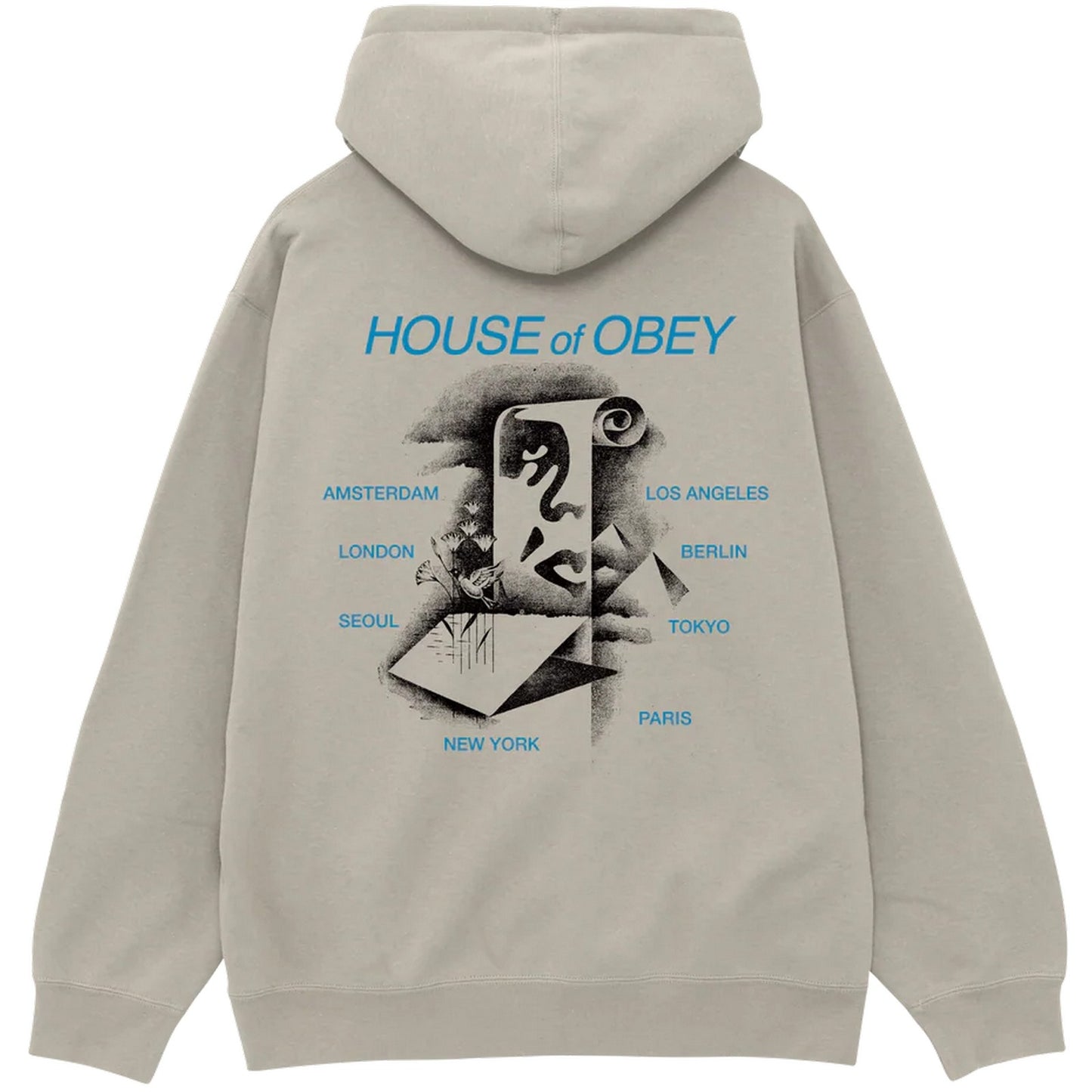 Maglie a manica lunga Uomo Obey - Obey Pyramid Scroll Fleece - Multicolore