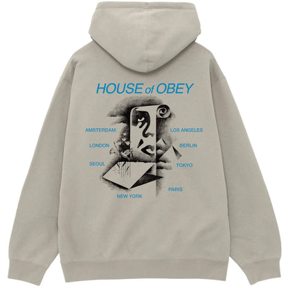 Maglie a manica lunga Uomo Obey - Obey Pyramid Scroll Fleece - Multicolore