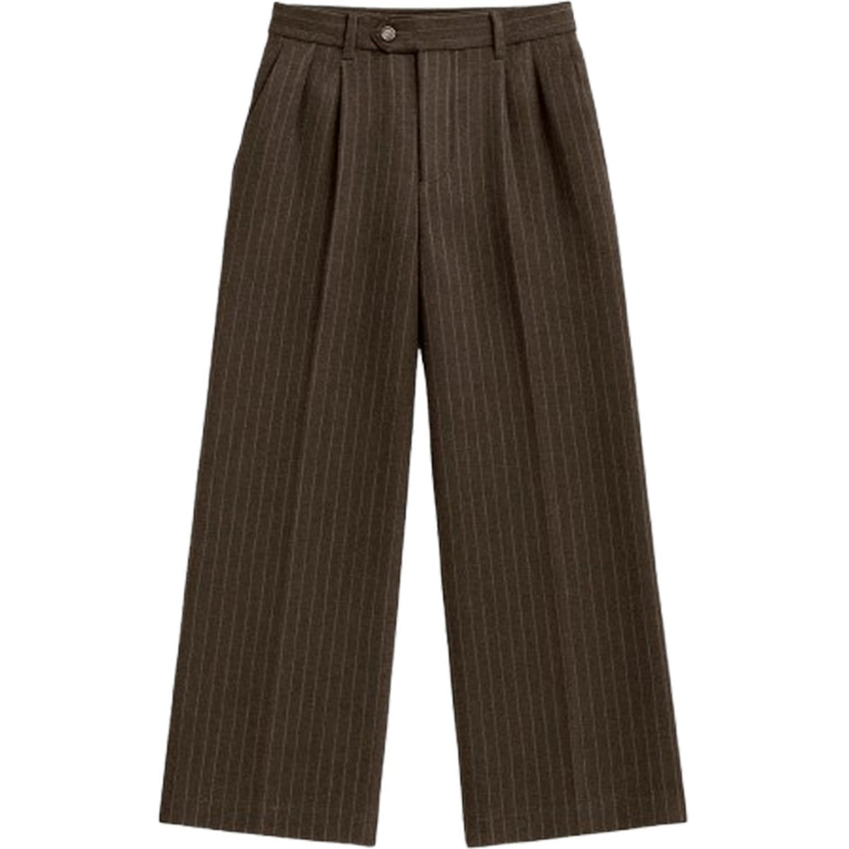 Pantaloni Uomo Prohibited - Revival Pinstripe Pleated Pant - Marrone