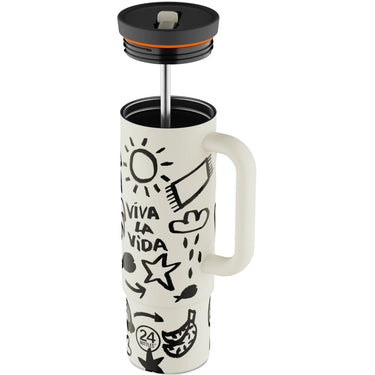 Thermos per bibite Unisex 24bottles - Straw Cup 800 - Multicolore