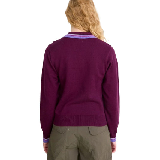 Obey Men's Long Sleeve Shirts - Goalie Polo Sweater - Multicolour