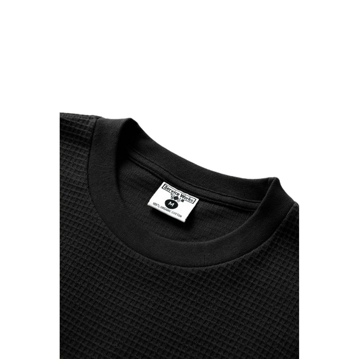 T-shirt Uomo Service Works - Waffle Pocket Tee - Nero