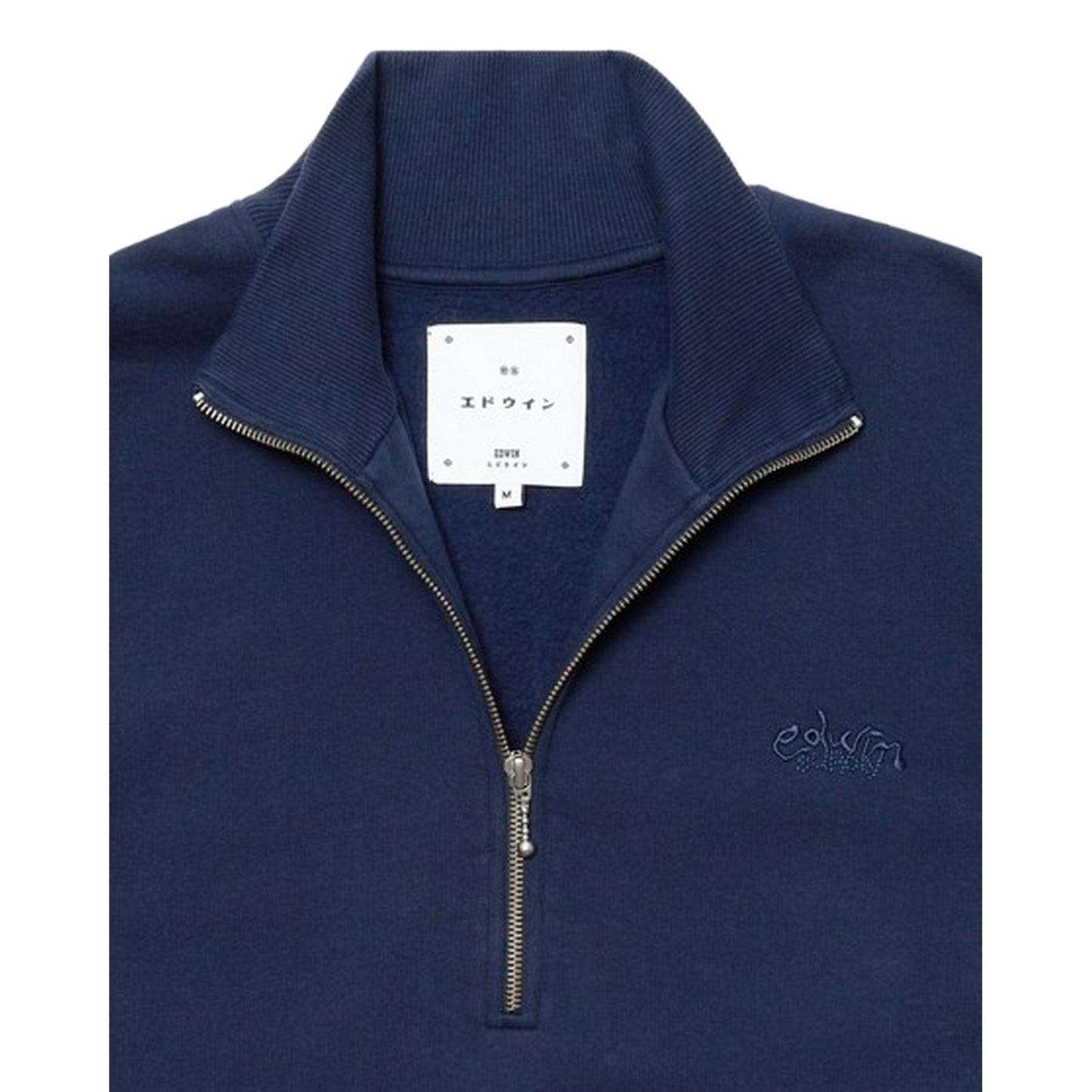 Felpe senza cappuccio Uomo Edwin - Koji Half Zip Sweat - Blu