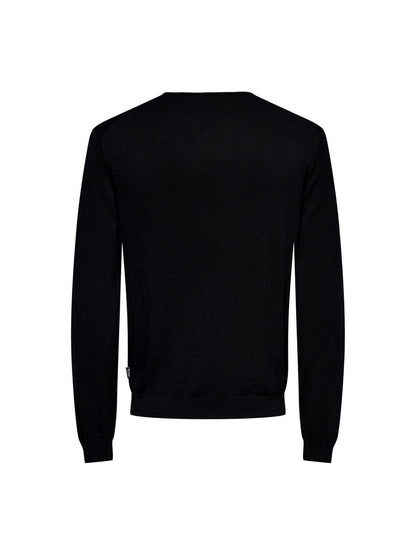 Maglioni Uomo Only & Sons - Onswyler Life Ls Crew Knit Noos - Nero