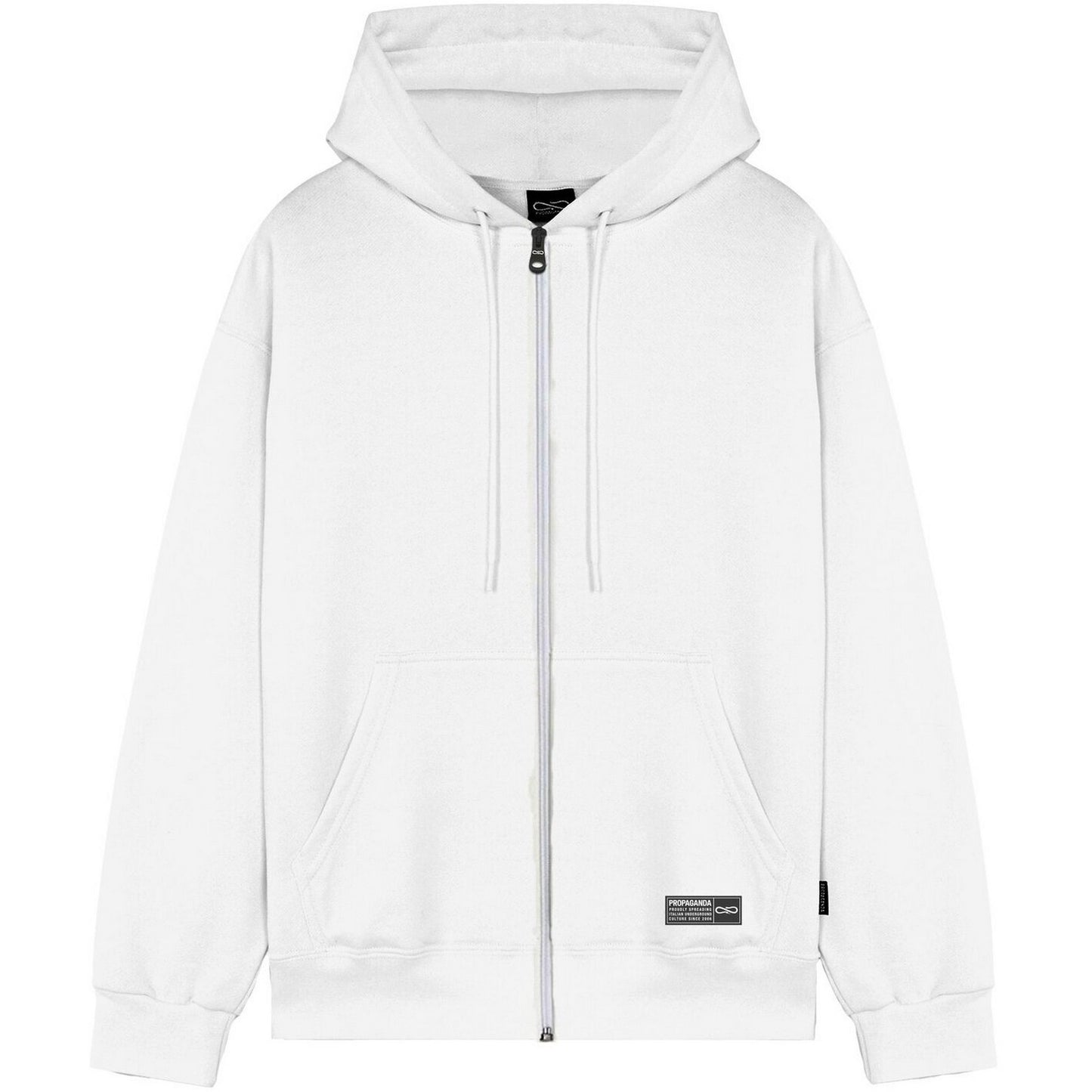 Felpe con cappuccio Uomo Propaganda - Zip Hoodie Label Camo - Bianco