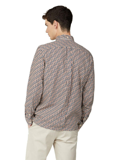 Camicie casual Uomo Ben Sherman - Archive 90'S Retro Print - Marrone