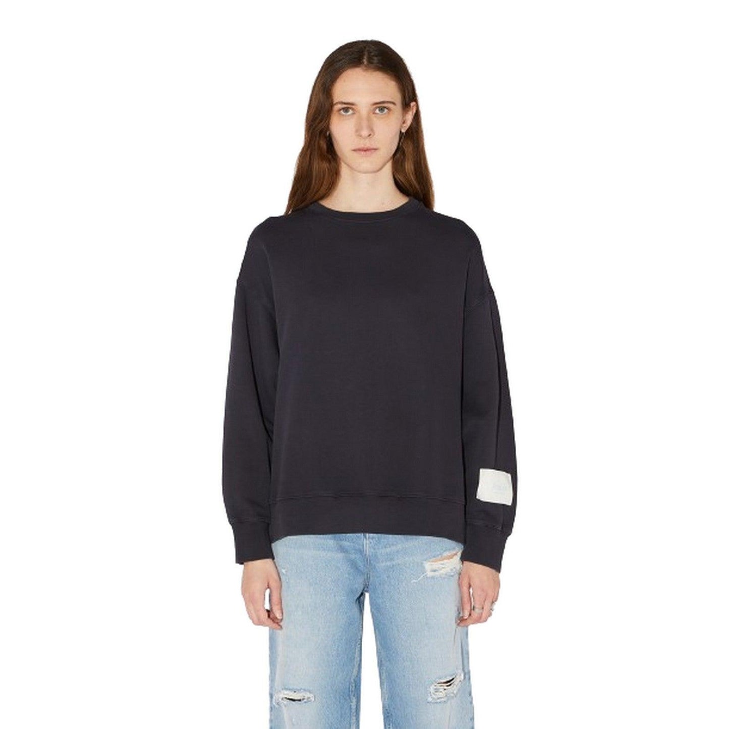 Felpe senza cappuccio Donna Amish - Crew back WOMAN - Nero