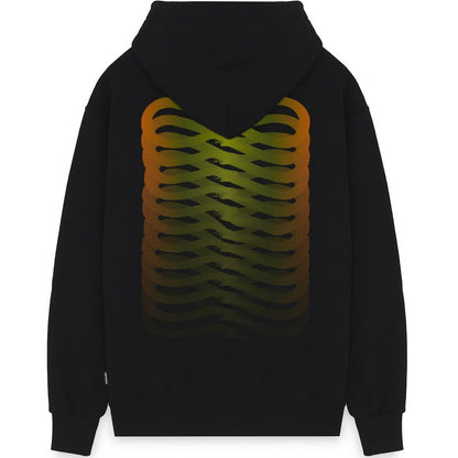 Felpe con cappuccio Uomo Propaganda - Felpa Ribs Gradient - Nero